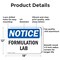 Signmission Formulation Lab, 18 in W x Rectangle, Aluminum OS-2PACK-NS-A-1218-L-12898 - alternate 6